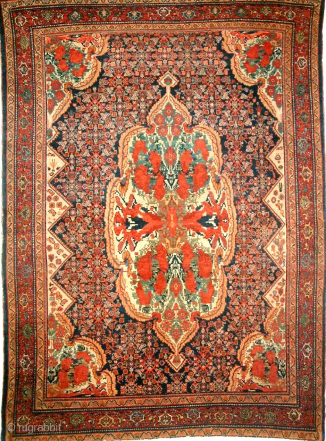 Nice Antique very unusual Malayer rug.                           