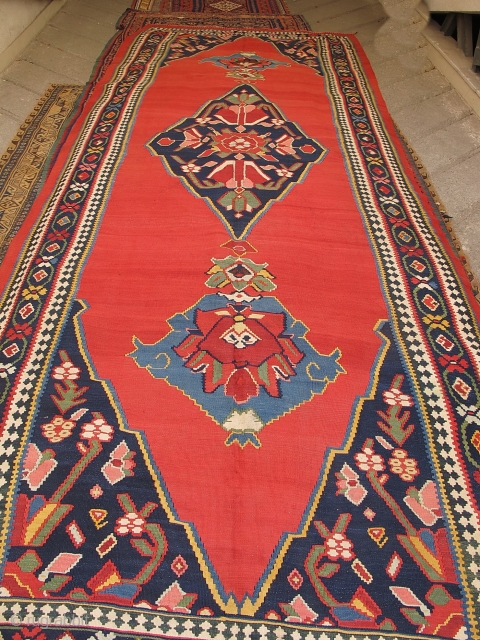 Antique Bijar kilim
perfect condition
Size:475x185cm

Price:$4900                             