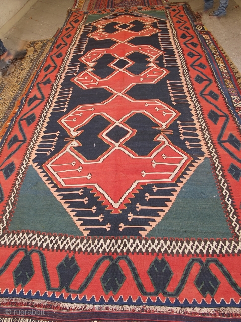 Antique shahsavan  kilim 

very good condition 

Size:415x170 cm 

Price:$3,500                       