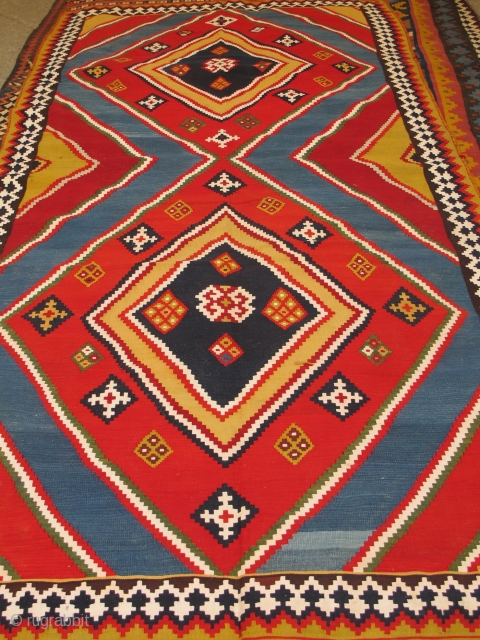 Antique Qashqaee kilim 

very good condition 

Size:320x143 cm 

Price:$3,800                        