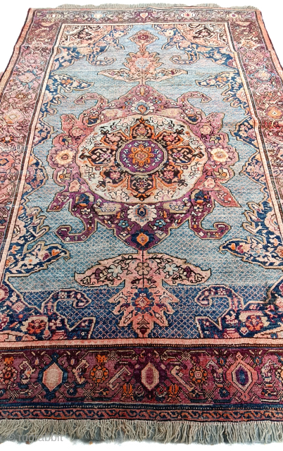 Silk antique Malayer rug on wool foundation.

Fine quality 

P.O.R                        