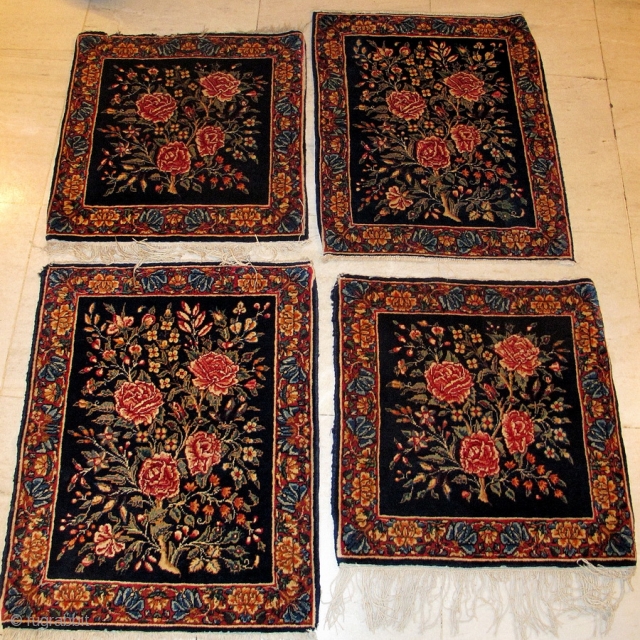 Two pair of of lovely looking fine quality Kerman mat 

Circa1900

P.O.R                      