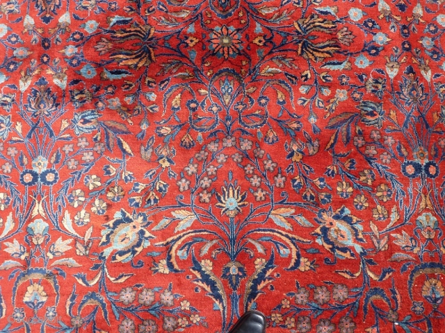 Antique Mashad Moglie 395x312, Top piece, in great condtion, wonderful rug.                      