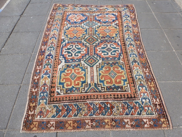 caucasian rug, 195x122cm, beautiful colors                            