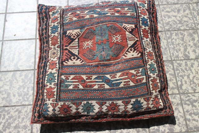 Shahsavan bag 55 x 55 cm, ,Fine weave, natural colours, condition is good                    