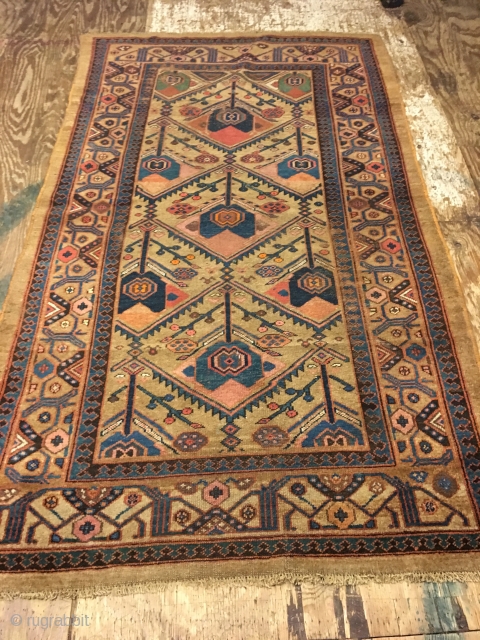 Kurdisch rug, good condition, All natural colours,repairs, Size: 233 x 133 cm                     