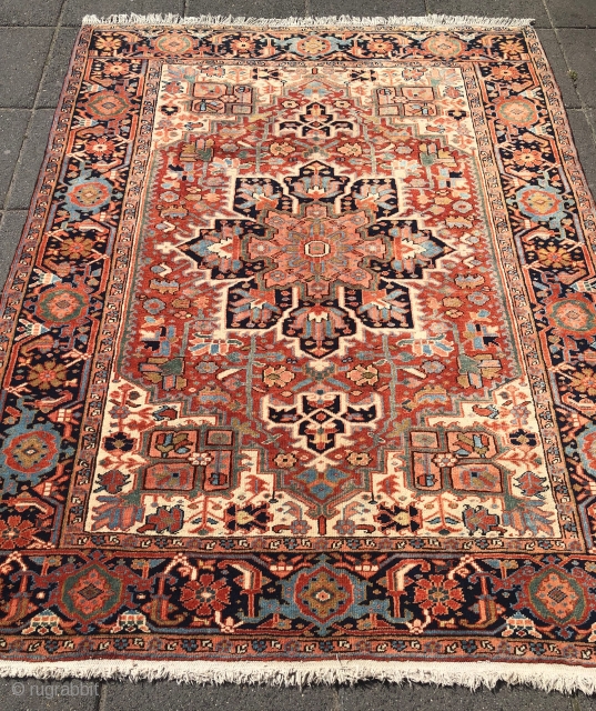 Antique Heriz rug from 1880, 185 x 145 cm(6.06 x 4.75 feet)

Price: 1300 euro($1450).                   