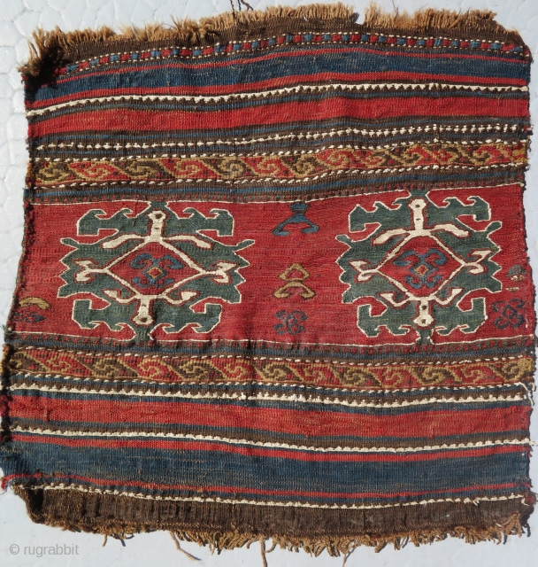 ANTIQUE SHAHSAVAN BAG FRAGMENT. 19.Century

Natural dyes. Sumak embroidery. Very fine work.

55 x 57 cm

To EU, we ship from France: no custom taxes to EU

Shipping to EU at lower cost    