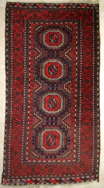 Antique Baluch.
Khorassan.

As usual : slightly corroded brown

188 x 97 cm

To EU, we ship from France.

Smooth price                 