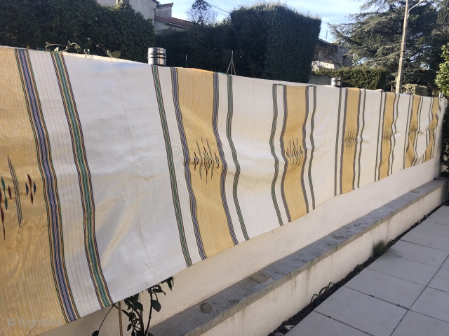 Syrian silk panel aleppo ,very long one 900 x 100 cm                      