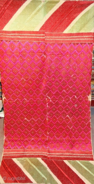 Phulkari From West(Pakistan)Punjab.India.known As Wedding Thirma Bagh.Rare And Early Thirma Bagh. antique wedding shawls from swat valley                