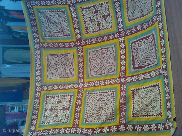 old hand applique square decoration piece

collection from jaisalmer handloom handicraft industries                      