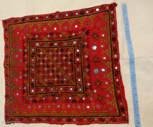 combination of soof anf kharak embroidery. fine condition rare piece from sodha (rajput) family of jaisalmer ,rajasthan. similiar piece is also seen in sindh region of infia and pakistan    