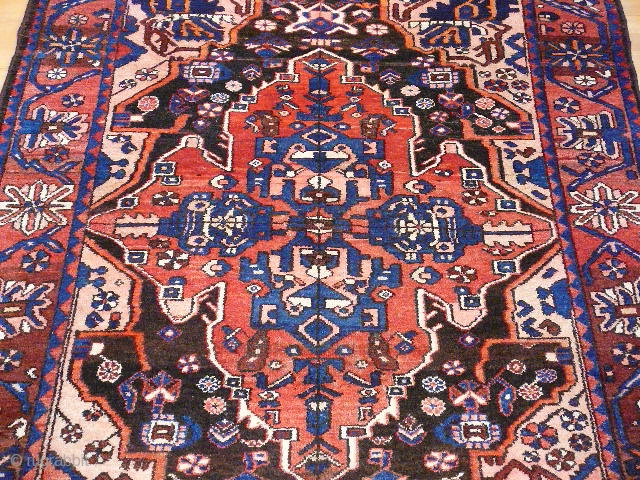 
				
					
				
				
				
				Origin: 
				Iran
				
			
				
				Provenience: 
				Bakhitar
			
			
				Size:
				208 x 160 cm
			
			
				Pile:
				Wool
			
			
				Foundation:
				Cotton
			
			
				Production:
				Handknotted
			
			
				Condition:
				Very good for age
			
			
				Age:
				II. Quater 20th century
			
				
				Repairs:
				Selvedge new, fringes secured, no further repairs
			
				
				Questions:
				We will be glad to answer any ouf your questions
			
			      