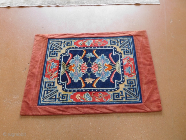 2.x2.10 Tibetan meditation setting rug 
circa 1920s                          