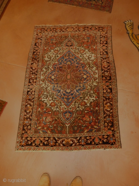 3'4''x5' Farahan Sarouk circa 1915 
full pile 
                         