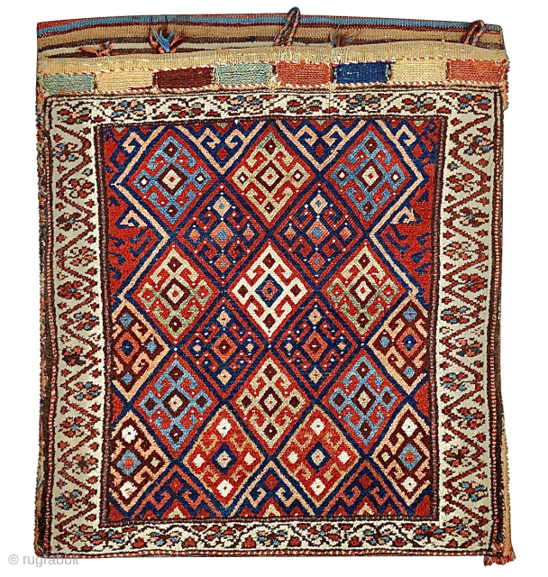 Kurdish ‘Kordi’ saddle bag. size: 63cm x 54cm. Good pile.                       