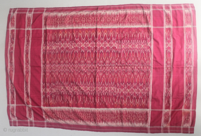 19th Century textile, CEPUK cloth, Bali, Indonesia, Silk. Size: 115cm x 75cm. Good condition.                   