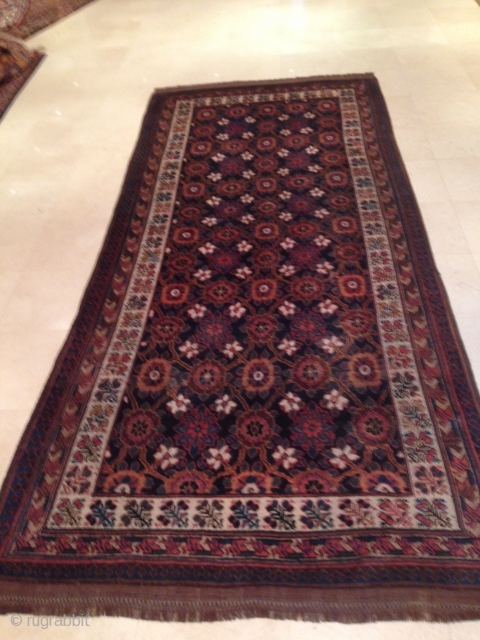 RUG NO : 22 
 
SIZE : 340 x 153 
 
TYPE : Antique 1900 
 
ORIGIN : Iran 
 
DESIGN : Luri Veramin 
 
CONTENT : Wool on wool 
 
BACKGROUND  ...