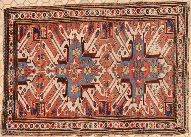 RUG NO	:	19
SIZE	:	276 x 152
TYPE	:	Antique 1900
ORIGIN	:	Iran
DESIGN	:	Chala Bird
CONTENT	:	Wool on wool
BACKGROUND COLOUR	:	Tribal
BORDER COLOUR	:	Tribal
                       