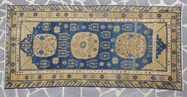 ANtique Khotan, second half/end XIX century,
Some old repair. Professionally washed
cm 295x144
For other pictures please ask                  