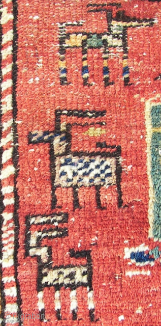 Rare ( tribal ? )( Afghan /Beluch ? ) Turkman ? Bag Panel Origin Unknown. 110 cm. x 51 cm. Very thick & rugged. Ca 2,5 cm.. Listening; Gerry Mulligan Quartet ...