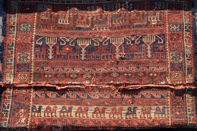 Luri animal flatweave unwashed and unrestored fragment pre 1930. Wool on wool, see also Opie James,( 1992)  Tribal Rugs page 123. More pics if u want .
Listening ; John Coltrane -  ...