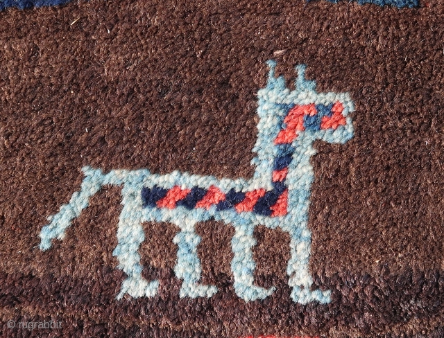 Full, thick piled, all woolen  Caucasian, ca; 245 cm x 140 cm. 
cleaned. In  good overall condition.              