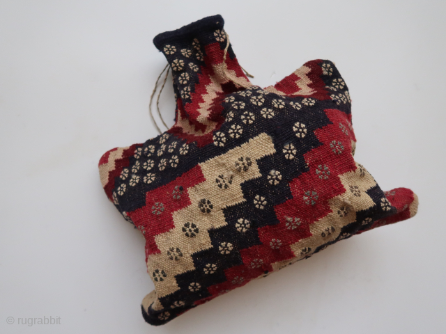 Fragmented ( salt ? )  Bag . Ca ; 42 cm . x 46 cm .Afshar / South Persian Tribal / NW Persian / ? .      