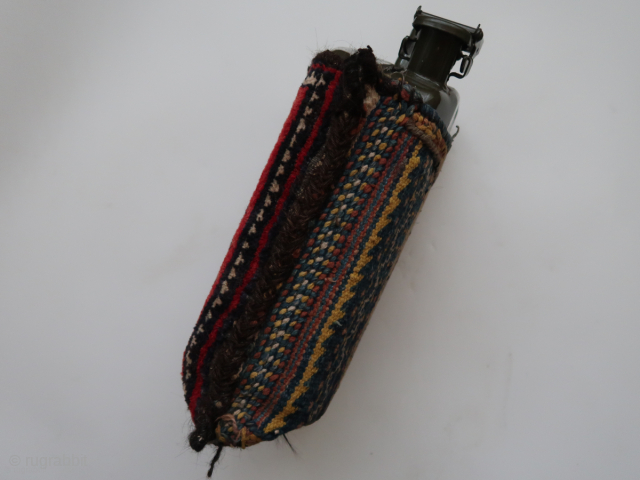 Mafrash/Bag, ca: 29 cm . x 29 cm . x 14 cm . Wool, cotton, hair. Central Asian / Transcaucasia ( ? ) Jerrycan not (!) included. 45,oo euro ex transportcosts. ...