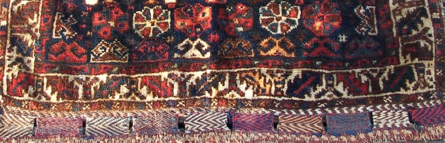 Bagface, old, wool on wool ,( bought as being Ghashghai ) good condition, good pile. ca. 70 cm. x 50 cm.            