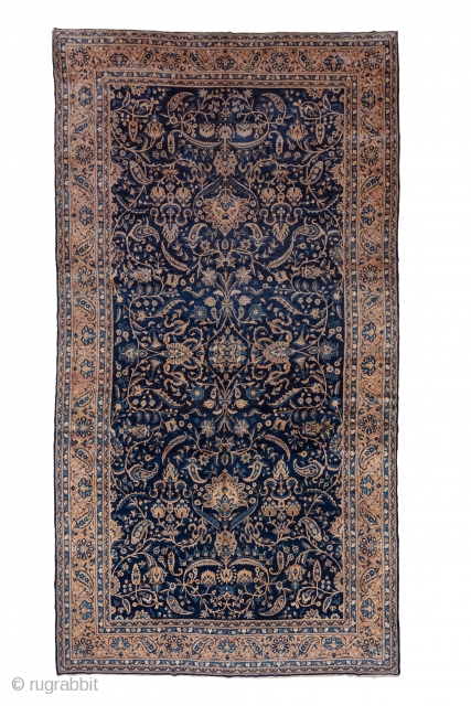 Kerman Carpet

9.9 x 18.3
3.01 x 5.57
This attractive SE Persian  town carpet is finely woven  with soft, but resilient, pile wool, and features a deep indigo ground with an allover pattern  ...