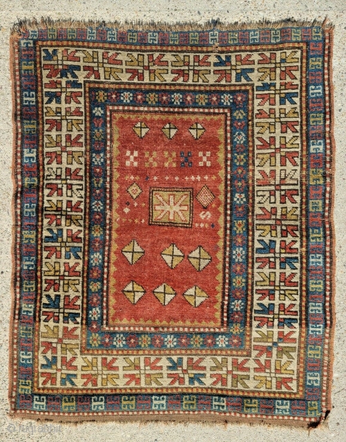 Antique 19th c. Kazak Caucasian Rug 3' 4" x 4' Good Overall Even Pile
Unreserved Auction on Ebay starting $1
https://www.ebay.com/itm/203480002755              