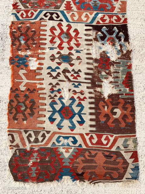 Anadolu kilim  18.th size 332x74 cm                          