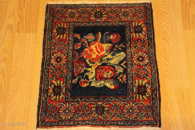 small rug looks perfect natural colors are the perfect fine and tightly woven 19th century  size 0.60cm x 0.50cm             