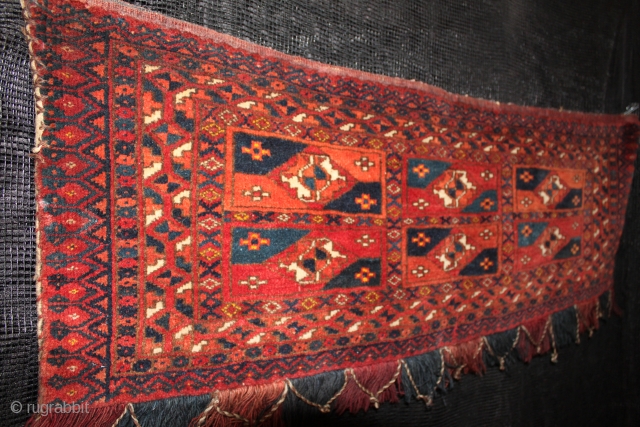 Turkmen Torba - yamut - Good Condition 19th Century Natural colors 
Size:1.00cm x 0.38cm                   