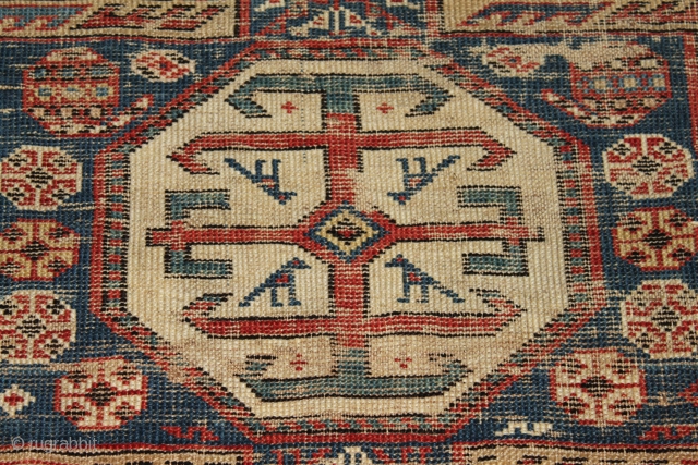 Caucasian Shirvan rug.circa 1870 . size 1.60cm x 0.97cm                        