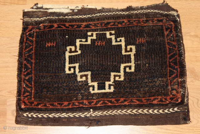  Baluch bagface  Natural colors circa 1900..    0.37cm x 0.50cm                   