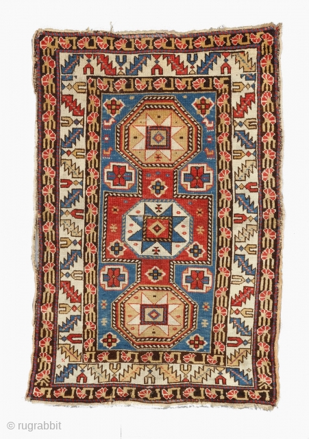 Late of the 19th Century Caucasian Shirvan Rug. Size 87x130 cm. Please send me directly mail. emreaydin10@icloud.com                