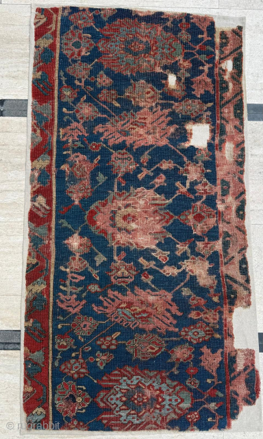 Late 16th century Oushak Fragment. Size 59 x 110 cm. 60 x 110 cm. Please send me direct mail.

emreaydin10@icloud.com

Instagram - @emreaydinrug            