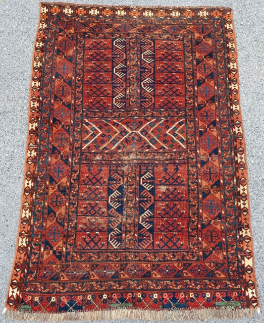 Turkman Ersari Engsi Circa 1850 size 127x190 cm                         