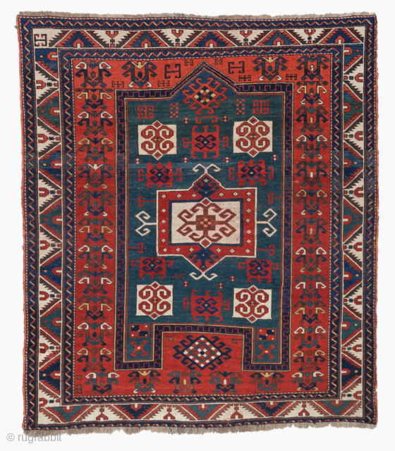 Middle  of the 19th Century Caucasian Fahralo Prayer Rug

Please send me directly mail. emreaydin10@icloud.com

Size : 156×182 cm               