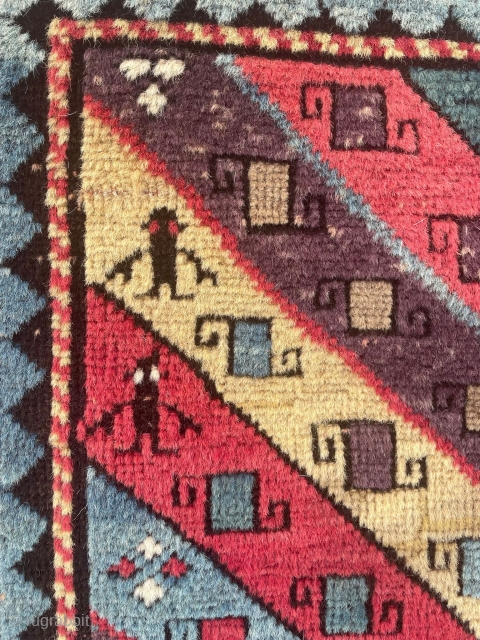 Caucasian Gendje Rug Circa 1860 size 107x196 cm                         