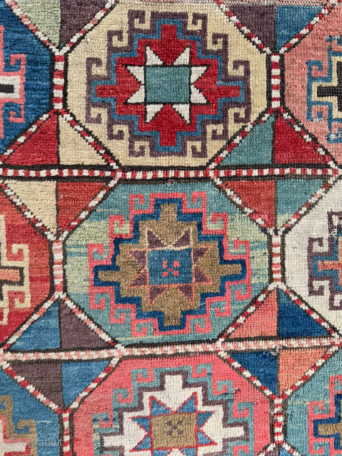 Antique Kazak Rug Circa 1860-1870 , size 120x235 cm. Please send me directly mail. emreaydin10@icloud.com 0090+ 544 374 10 98             