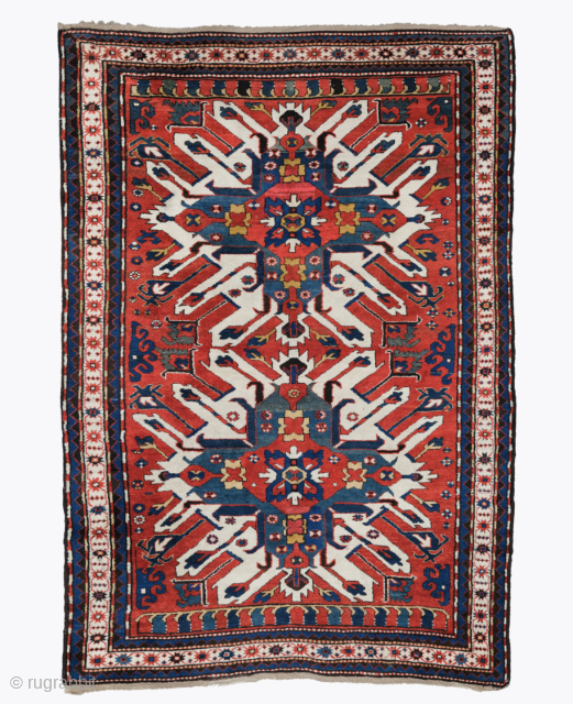 Chelaberd Eagle Kazak Rug

Chelaberd antique rugs are often referred to as Eagle Kazaks. Although the design of these rugs shows an affinity to Kazak rugs, structurally, they are undisputed Karabagh. The thick  ...
