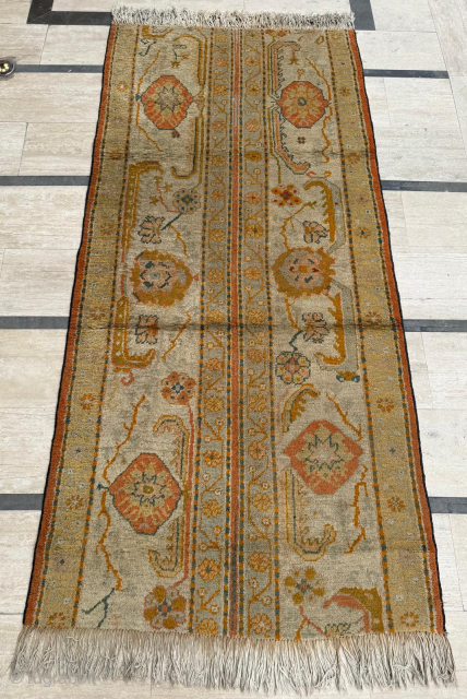 Oushak carpet  border fragment circa 1880-1890. Please send me directly mail.
emreaydin10@icloud.com
0090 + 544 374 10 98                