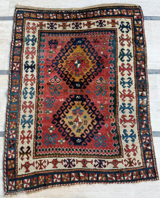 Bordjalou Kazak rug. Circa 1870s, Size 137 x 175 cm. Please send me directly mail.
emreaydin10icloud.com
0090 + 544 374 10 98 
            