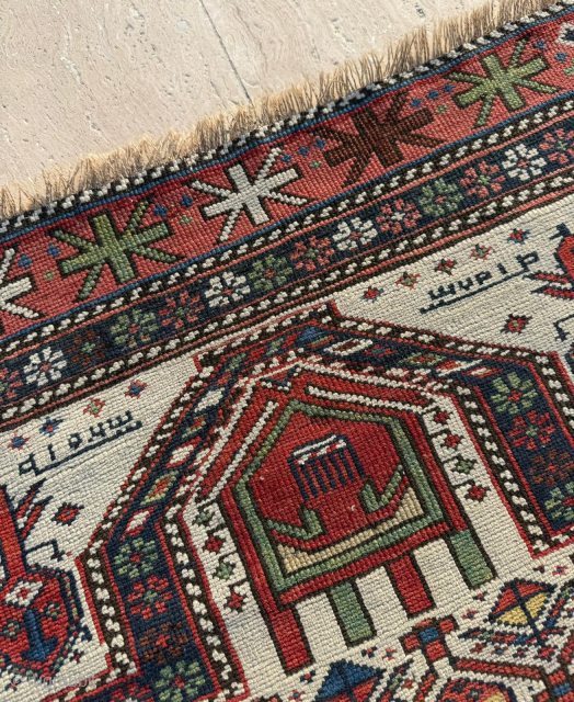 Late 19th century Shirvan Prayer Rug. Size 85 x 130 cm. Please send me direct mail.

emreaydin10@icloud.com

Instagram - @emreaydinrug               