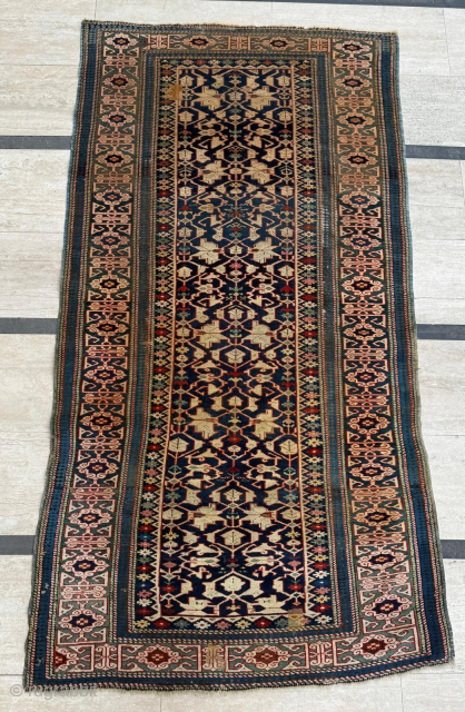 Kuba Shirvan Rug, Circa 1870, Size 108x200 cm. Please send me directly mail
emreaydin10@icloud.com                    