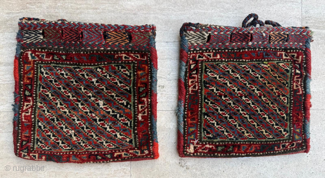 Circa 1880 Pair Luri Bags, size 23 x 23 and 24 x 24 cm. Please send me direct mail.
emreaydin10@icloud.com
Instagram - @emreaydinrug